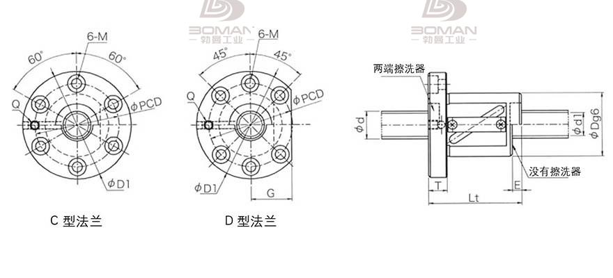 KURODA GR5012DS-DALR 黑田精工丝杆怎么安装