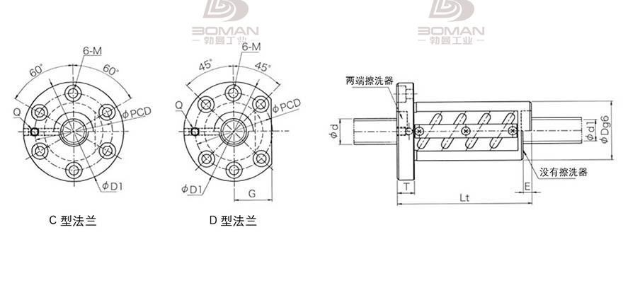 KURODA GR3205DT-DALR 黑田精工丝杆怎么安装图解