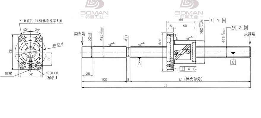 KURODA GG2510DS-BALR-1020A 黑田精工丝杆的价格