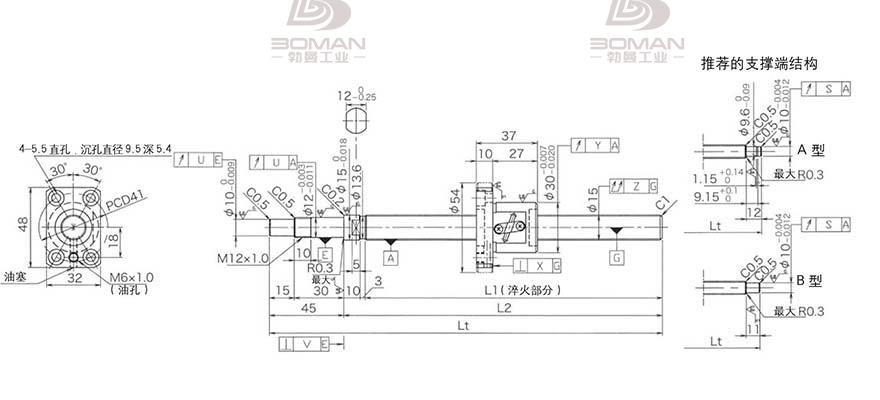 KURODA GP1502DS-BAPR-0300B-C3F 黑田丝杆3d软件下载