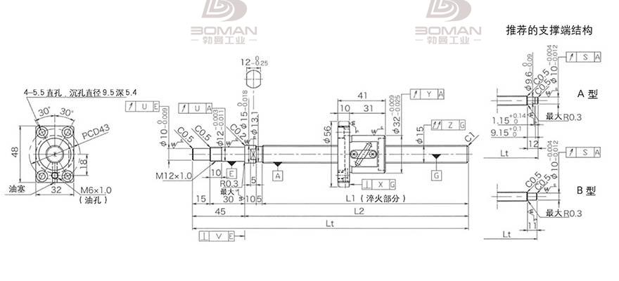 KURODA GP1504DS-BALR-0400B-C3S 黑田精工丝杆质量怎么样