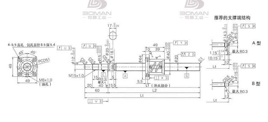 KURODA GP2004ES-AALR-0605B-C3F 日本黑田丝杠和thk丝杠哪个贵