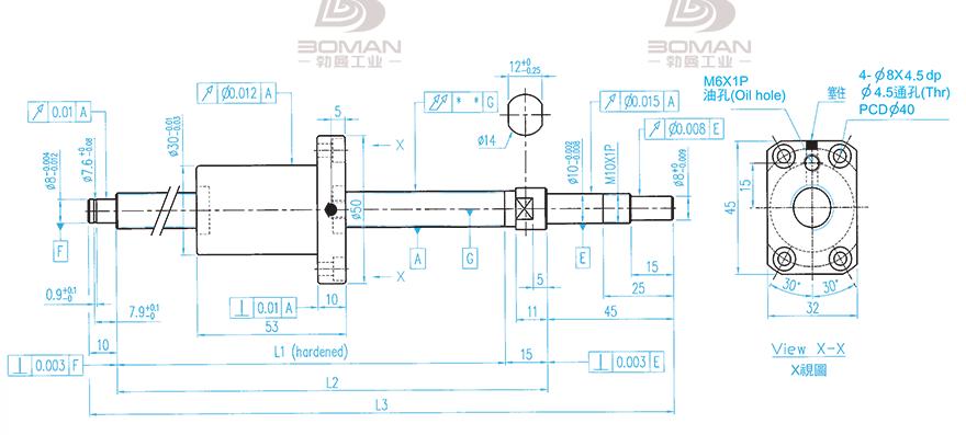 TBI XSVR01210B1DGC5-580-P1 tbi滚珠丝杆sfer螺母