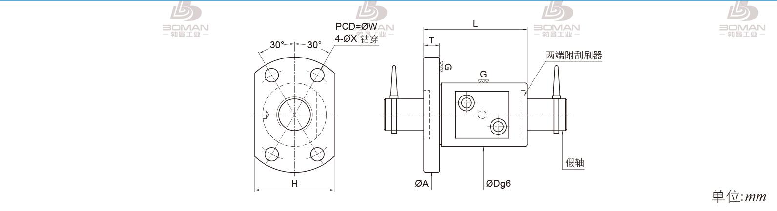 PMI FSMW01002K-2.5P pmi外循环丝杆型号含义